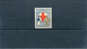 1926-Greece- "Red Cross Fund" Charity- 10l. "Olive Colour Omitted" Variety MH, W/ Erroneous (private?)perforation 11 1/2 - Charity Issues