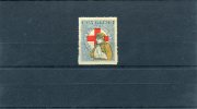 1918-Greece- "Red Cross Fund" Charity- 5l. Olive Colour MH, Perforation 13 1/4 - Bienfaisance