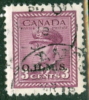 Canada 1949 Official 3 Cent King George VI War Issue Overprinted OHMS #O3 - Opdrukken