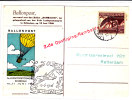 N°431 ZEVENHUIZEN 11.VI.46 S/doc."Ballonpost RAMBALDO"+jolie VIGNETTE Coul."5è LUCHPOSTKONGRES SCHIEDAM-JUNI 1946".TB - Cartas & Documentos