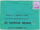 Tournai 1951 Met Griffe/naamstempel PIPAIX 3Fr Boudewijn Type Marchant    Voorzijde Brief ! - Storia Postale