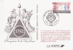 Entier-postal 1792 An 1 De La République, 26/09/1992, Paris (entier Offert Aux Réservataires Des Bureaux De Poste) - Official Stationery