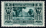 Grand Lebanon #132 Mint Hinged 25p From 1930-35 Set - Luftpost