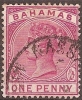 BAHAMAS - 1884 1d Queen Victoria. Scott 27. Used - 1859-1963 Crown Colony