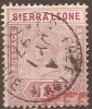 SIERRA LEONE - 1896 1d Queen Victoria. Scott 35. Used - Sierra Leone (...-1960)