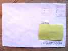 Cover Sent From Czech To Lithuania,  ATM Machine Red Stamp 1995 Plzen - Briefe U. Dokumente