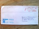 Cover Sent From Belgium To Lithuania,  ATM Machine Red Stamp, - Lettres & Documents