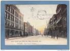 EVANSVILLE  -  Main Street From Fifth Lkg. West  -1907  -   CARTE ANIMEE  - ( Trace Pliure Angle Bas Droit ) - Other & Unclassified