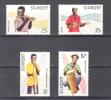 (S1366) SAINT VINCENT, 1985 (Traditional Musical Instruments). Complete Set. Mi ## 844-847. MNH** - St.Vincent (1979-...)