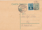 VERY RARE POST CARD STATIONERY, 1934, VERY RARE ADITIONAL STAMPS AVIATION DAY, ROMANIA - Fiscales