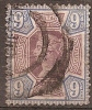 GREAT BRIRAIN - 1887 9d Queen Victoria. Scott 120. Used - Gebruikt