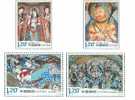 2008-16 CHINA Qiuci Grottoe Murals 4V - Unused Stamps