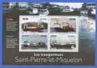 SPM - SAINT-PIERRE ET MIQUELON BLOC BF 10 NEUF ** NAVIRES TRANSPORTEURS - Blocs-feuillets