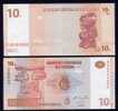 CONGO DEM. REP.  : Banconota 10 Franchi - 2003  - FDS - Zonder Classificatie