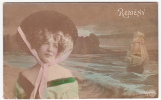 ART POSTCARD - The Girl In The Hat, Oranotypie - REMENY - Mode