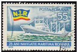 Rumania 1970 Scott 2188 Sello * 75 Aniv. Marina Mercante Barco Michel 2865 Yvert 2549 Posta Romana Romania Stamps Timbre - Unused Stamps