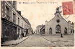 45 - Puiseaux - Marché Couvert, Rue De Paris - Vitrine De Photographe - Timbre 1905 - Puiseaux