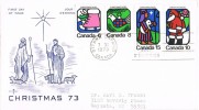 Carta F.D.C. OTTAWA (Canada) 1973. Christmas. NAVIDAD - Storia Postale