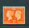 GREAT BRITAIN  -  1940  Stamp Centenary  2d  MM - Unused Stamps