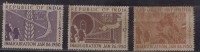 India  MNH 1950  3v Republic, As Scan - Nuevos