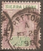 SIERRA LEONE - 1897 ½d Queen Victoria. Scott 34. Used - Sierra Leone (...-1960)
