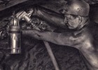 HÄUER AM KOHLENSTOSS - STEINKOHLENWERK [ MINE De CHARBON / COAL MINE ] - ANNÉE: 1962 (k-749) - Zwickau