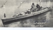 Photo Carte De Bateau Modélisme LE RICHELIEU Navire De Guerre Au 1/100e  ( Signée Par Le Constructeur ? ) - Barche