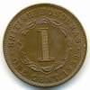 BRITISH HONDURAS 1 CENT 1939 , UNC , UNCLEANED COIN - Kolonies