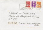Lettre 2 Timbres N°3083 Et 3089 Marianne Du 14juillet,1 Timbre N°2619 Marianne Du Bicentenaire (oblitération 05/02/1999) - Lettres & Documents