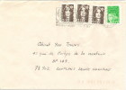 Lettre 1 Timbres N°3091 Marianne Du 14juillet,3 Timbre N°2617 Marianne Du Bicentenaire (oblitération 26/01/1998) - Brieven En Documenten