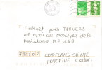 Lettre 1 Timbres N°3091 Marianne Du 14 Juillet,1 Timbre N°2714 Marianne Du Bicentenaire (oblitération 02/05/2000) - Lettres & Documents