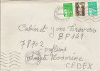 Lettre 2 Timbres N°3091, N°3087 Marianne Du 14 Juillet, 1 Timbre N°2617 Marianne Bicentenaire (oblitération 30/11/2002) - Lettres & Documents