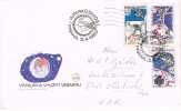 Carta PRAHA (Checoslovaquia) 1980. Space. Interkosmos - Europa