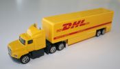 Matchbox Lesney CY115A/1 Ford Aeromax Asada 1991 - Fishbelly Trailer DHL - 2005 Convoy Wheels - 1/97 - Matchbox