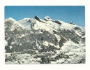 Cp, Suisse, Leysin, VUe Partielle Aérienne En Direction De La Berneuse Et Des Tours D'Aï, Voyagée - Leysin