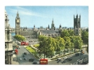 Cp, Angleterre, Londres, The Houses Of Parliament And Parliament Square,  Voyagée 1962 - Houses Of Parliament