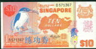 BOC (Bank Of China) Training Banknote, Singapore   Banknote Specimen Overprint - Singapour