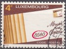 Luxembourg 1980 Michel 1016 O Cote (2008) 0.30 Euro Code Postal Cachet Rond - Gebraucht