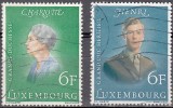 Luxembourg 1976 Michel 922 - 923 O Cote (2008) 0.80 Euro Grande-Duchesse Charlotte Grand-Duc Heritier Henri Cachet Rond - Used Stamps