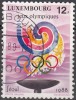 Luxembourg 1988 Michel 1209 O Cote (2008) 0.50 Euro Jeux Olympiques Seoul 1988 Cachet Rond - Usados