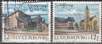 Luxembourg 1990 Michel 1251 - 1252 O Cote (2008) 0.60 Euro Villes Cachet Rond - Gebraucht