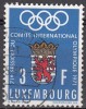 Luxembourg 1971 Michel 826 O Cote (2008) 0.30 Euro Comité International Olympique Cachet Rond - Gebraucht