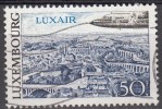 Luxembourg 1968 Michel 777 O Cote (2008) 0.30 Euro Panorama Luxembourg Avec Avion Cachet Rond - Gebraucht
