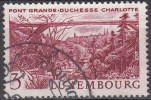 Luxembourg 1966 Michel 737 O Cote (2008) 0.30 Euro Pont Grande-Duchesse Charlotte Cachet Rond - Gebraucht