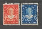SURINAME  1948 Unused Hinged Stamp(s) Juliana Coronation 276-277 - Surinam ... - 1975