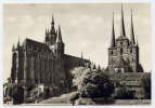 Ref 182 - ALLEMAGNE - ERFURT - Dom Und Severikirche - Scan Du Verso - Timbre Yvert N° 1145 - 1969 (CPSM Grand Format) - Erfurt