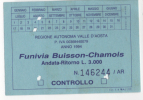 Alt016 Funivia, Cablecar, Buisson, Chamois, Valle D'Aosta, Vallée D'Aoste, Valley Monterosa Ski 1994 - Autres & Non Classés