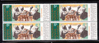 Kenya Uganda Tanzania KUT 1971 Meeting Of Stanley And Livingstone Flag Blk Of 4 MNH - Kenya, Ouganda & Tanzanie