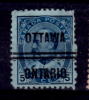 Canada 1903 5 Cent King Edward VII Issue #91xx  Ottawa Precancel - Oblitérés