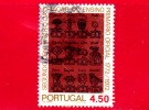 PORTOGALLO - USATO - 1973 - 200 Insegnamento Elementare Obbligatorio - Abbeccedario - 4.50 - Used Stamps
